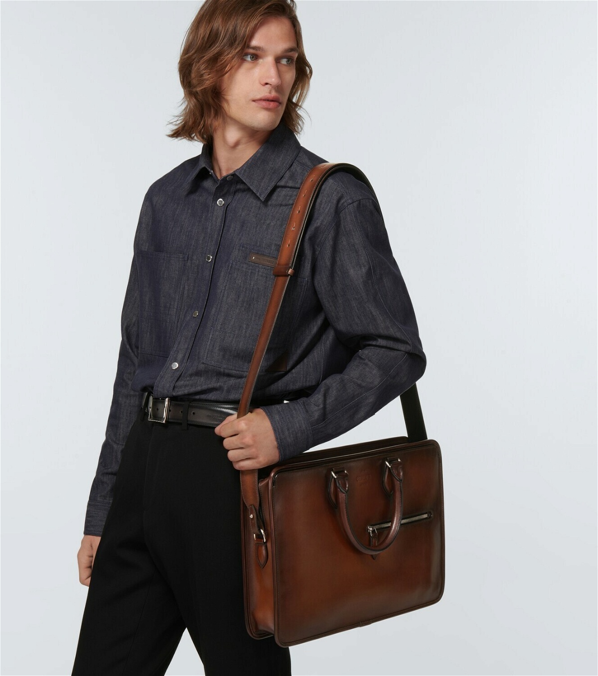 Berluti Un Jour leather briefcase Berluti