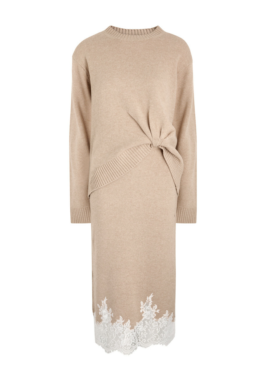 3.1 Phillip Lim Off-White Cascade Petal Sleeve Midi Dress