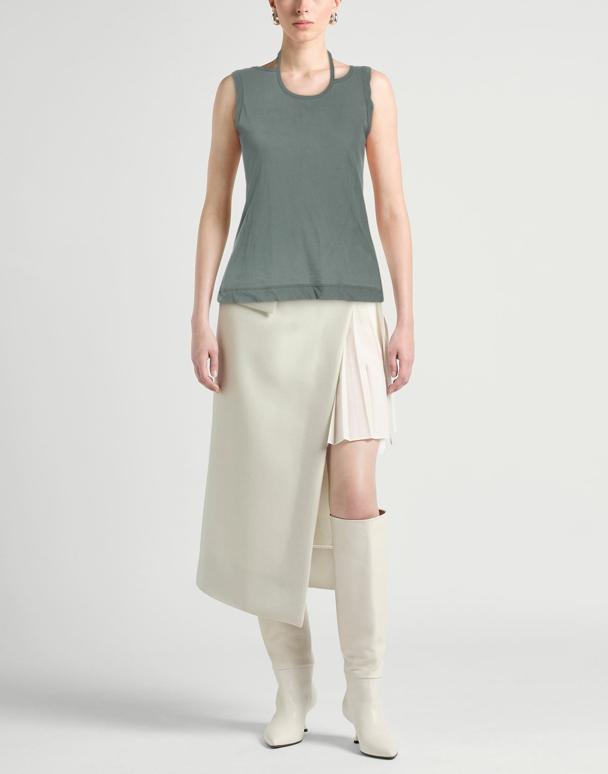 Yohji Yamamoto Womens Top in Grey