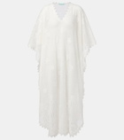 Melissa Odabash Josephine ruffled cotton-blend kaftan