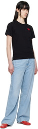 COMME des GARÇONS PLAY Black Red Heart T-shirt