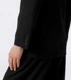 Saint Laurent Chalk stripe wool-blend grain de poudre blazer