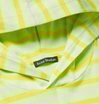 Acne Studios - Emest Striped Cotton-Jersey Hoodie - Men - Yellow
