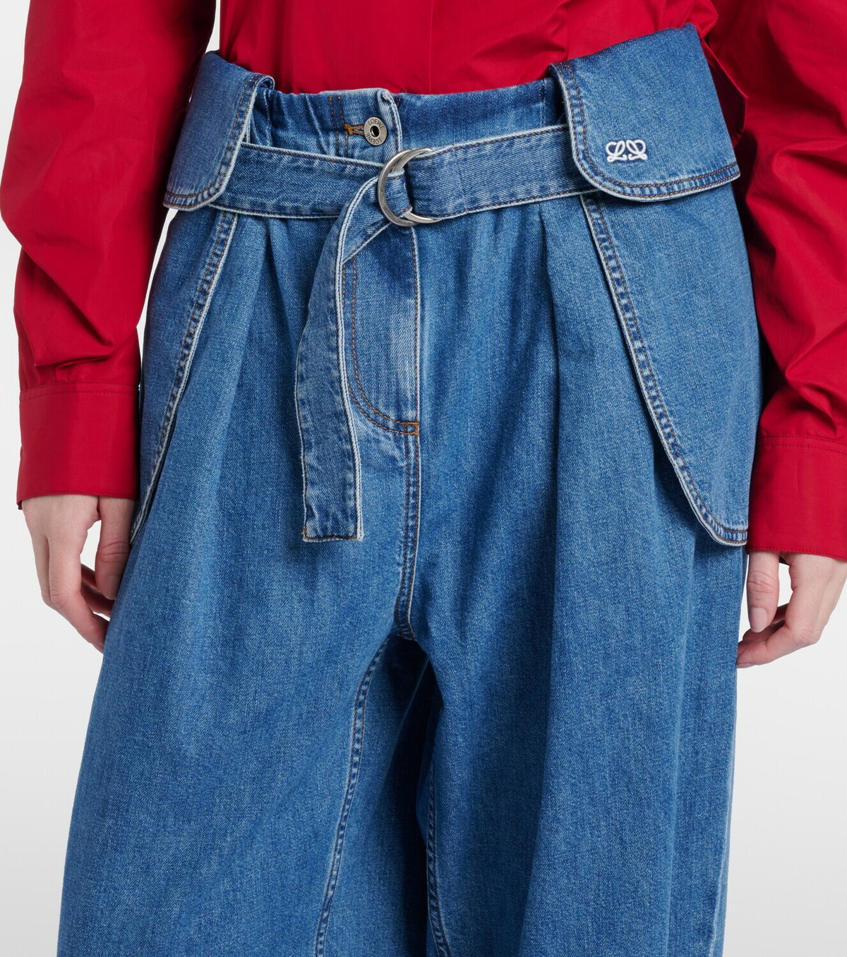 Loewe Belted wide-leg jeans