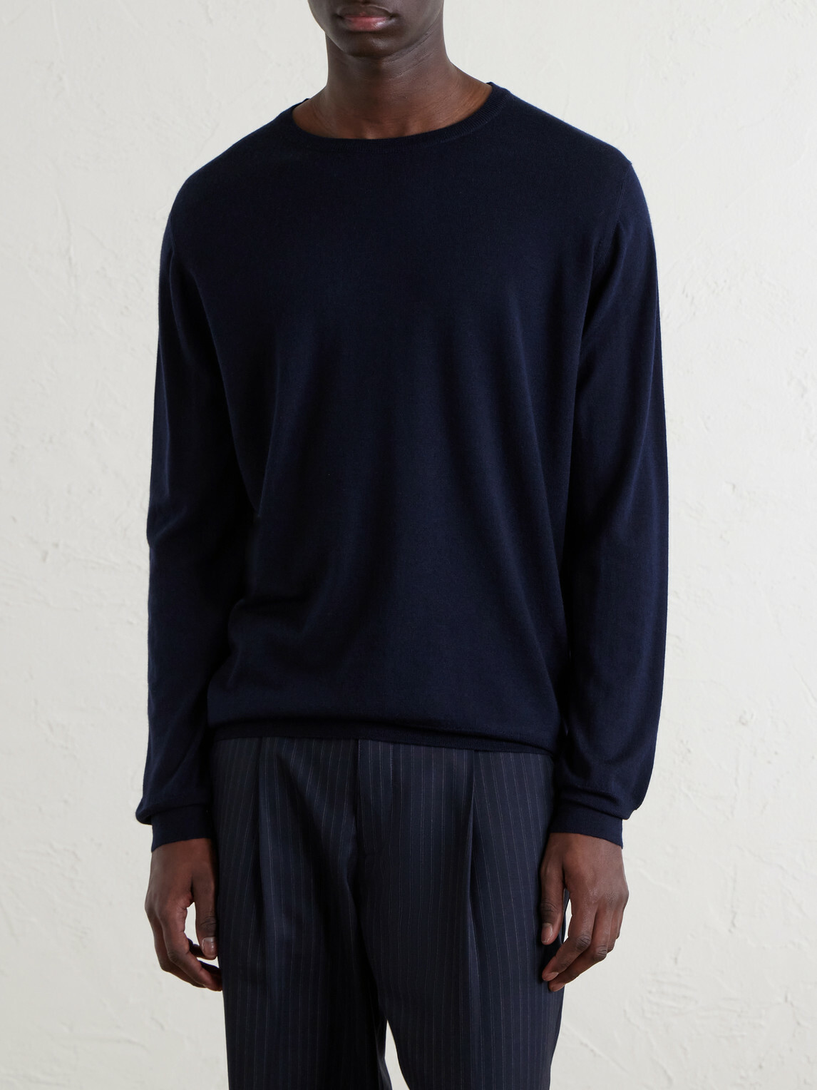 William Lockie - Merino Wool Sweater - Blue