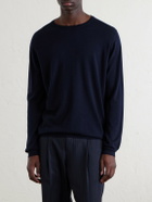 William Lockie - Merino Wool Sweater - Blue