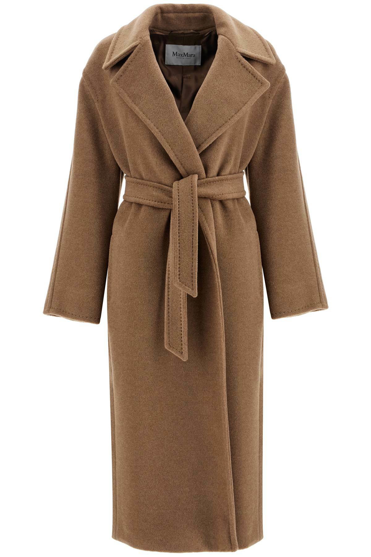 コート Max Mara Alpaca Wool And Cashmere Robe Coat MAX MARA alpaca, wool and cashmere robe coat Brown Max Mara