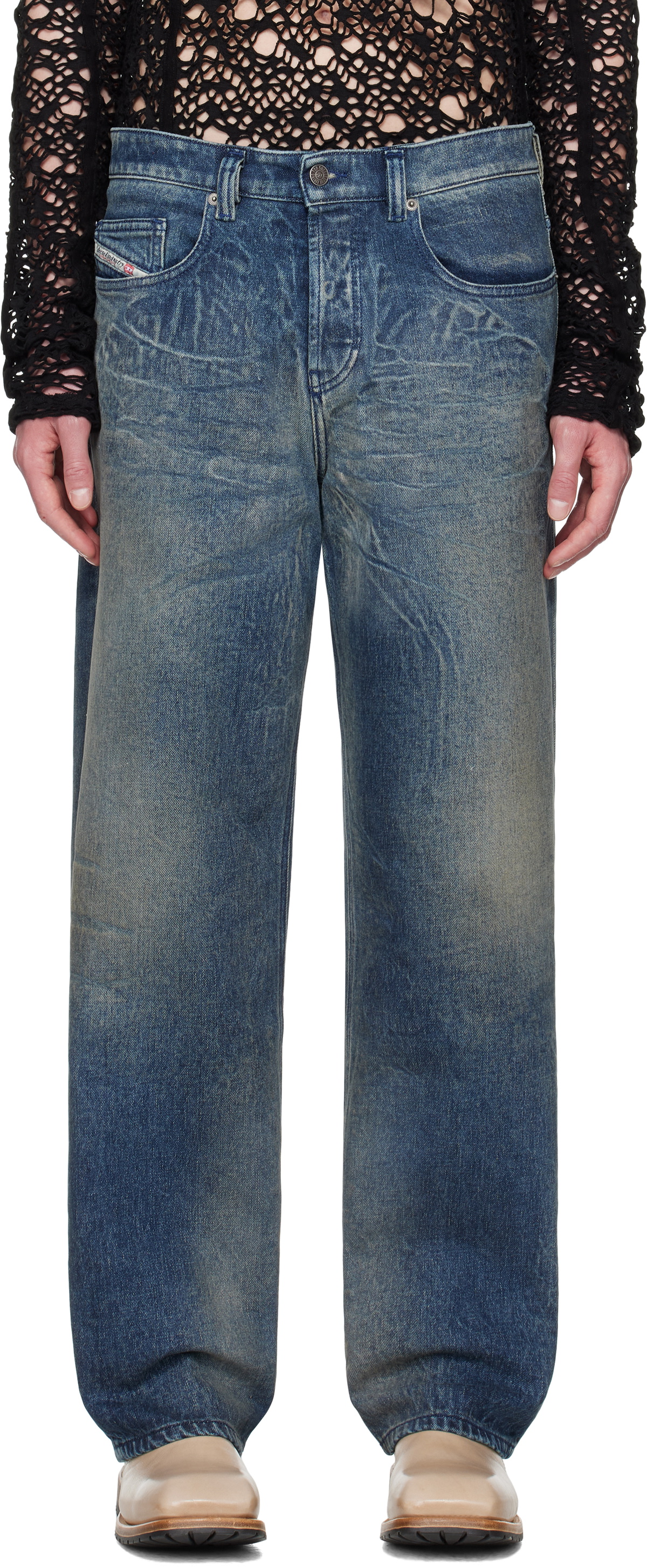 Diesel Blue Straight 2001 D-Macro 09i97 Jeans Diesel