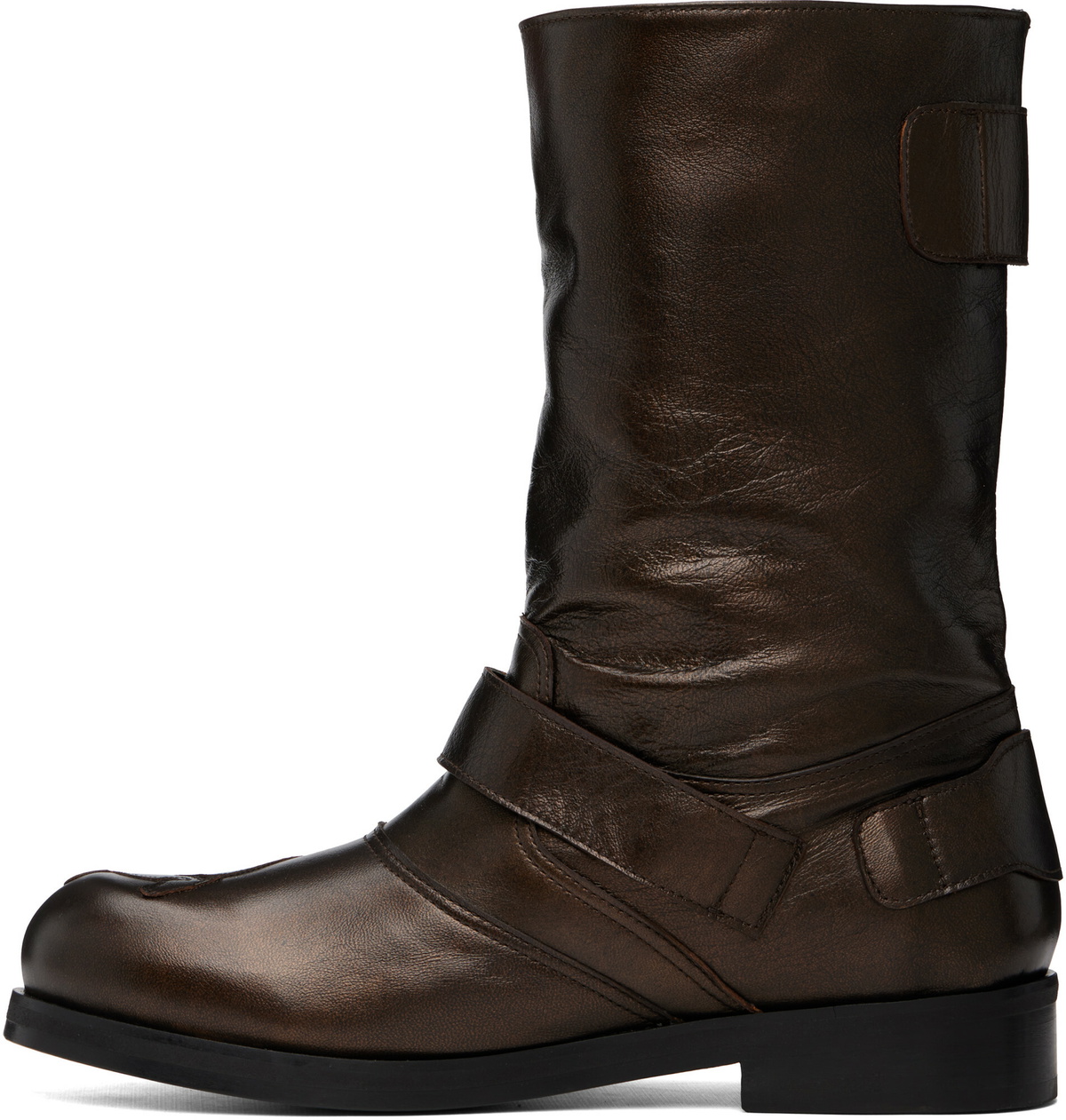 Stefan Cooke Brown Pegasus Biker Boots