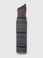 Missoni - One-shoulder long dress with sequins, Women, Multicoloured