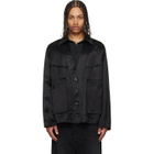 Maison Margiela Black Patchwork Satin Jacket
