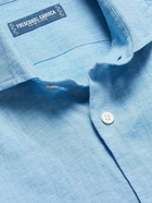 FRESCOBOL CARIOCA - Antonio Linen Shirt - Blue