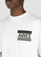 Aries - Logo Print T-Shirt in White