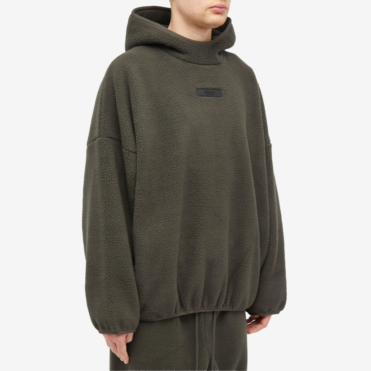 Fear of God ESSENTIALS Men's Spring Fleeve Pullover Hoodie in Ink