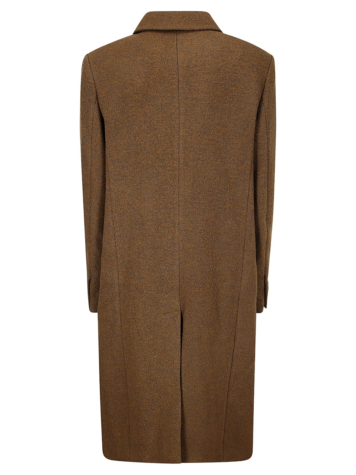 Low Classic Fluffy Wool Single Mac Coat