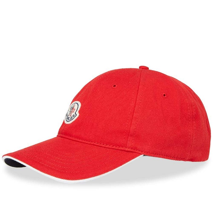 Photo: Moncler Logo Baseball Cap Red