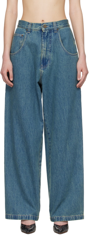 Photo: VETEMENTS Blue Hip-Hop Jeans