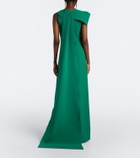 Safiyaa Mallory crêpe gown