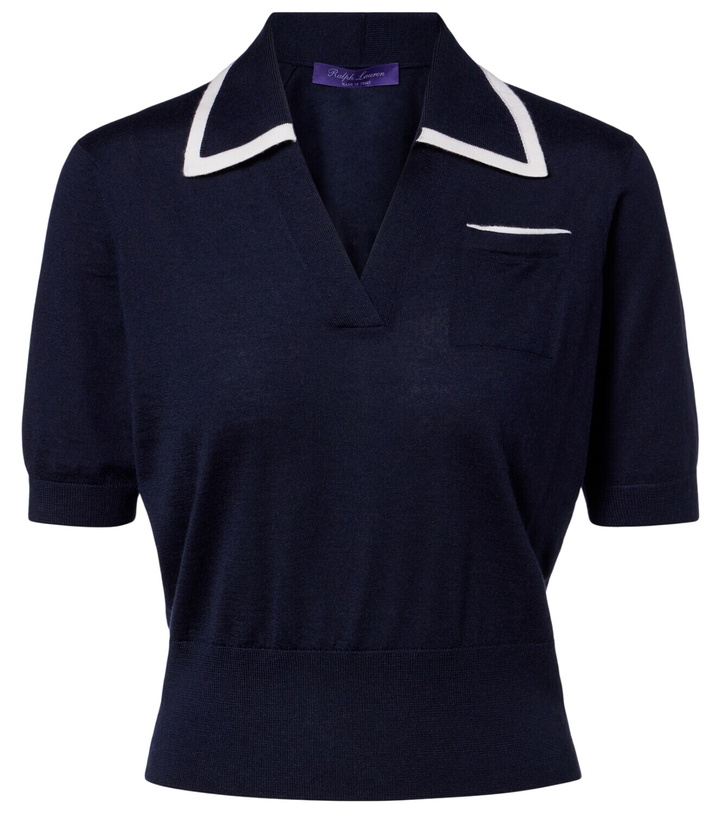 Photo: Ralph Lauren Collection Cashmere polo sweater