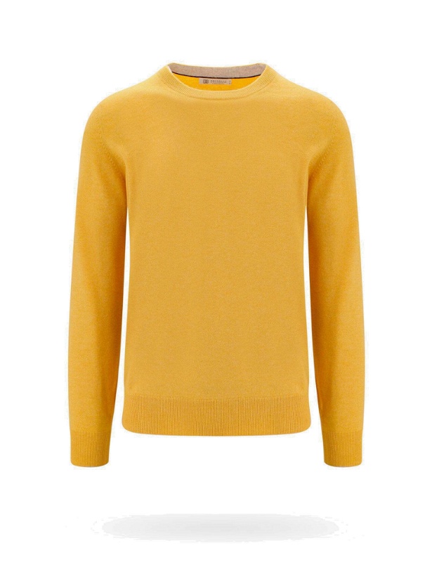 Photo: Brunello Cucinelli   Sweater Yellow   Mens