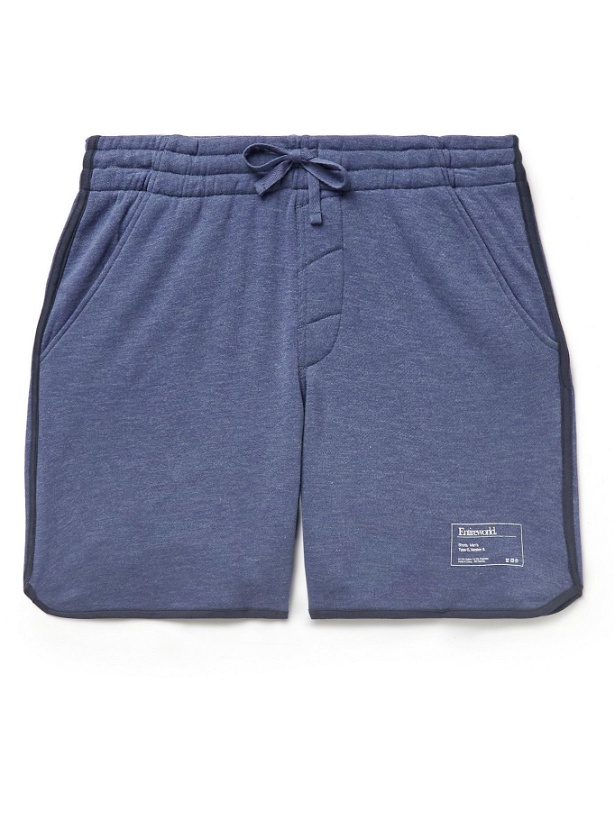 Photo: Entireworld - Cotton-Blend Jersey Drawstring Shorts - Blue