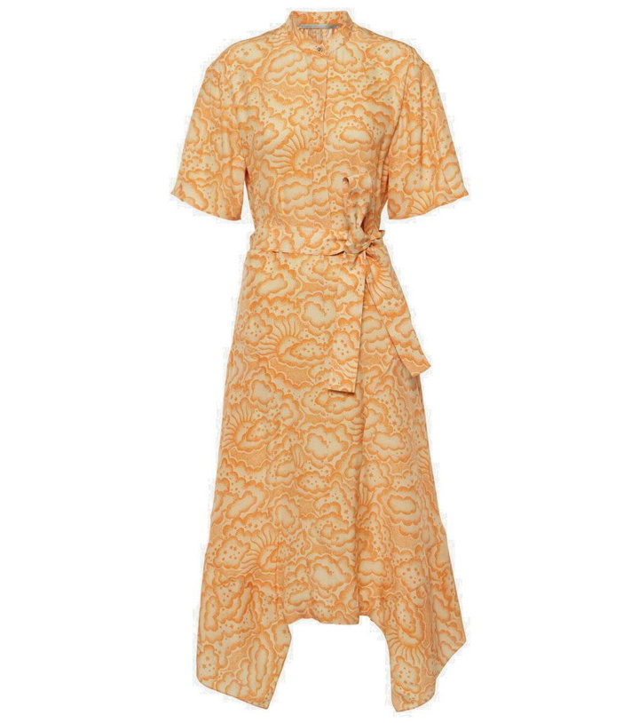 Photo: Stella McCartney Printed asymmetric silk midi dress