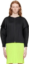 Pleats Please Issey Miyake Black Monthly Colors January Jacket