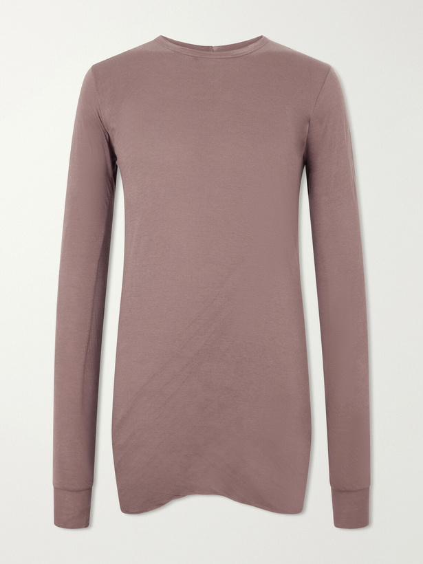 Photo: Rick Owens - Double Cotton T-Shirt - Purple