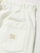 Abc. 123. - Tapered Logo-Appliquéd Cotton-Jersey Sweatpants - White