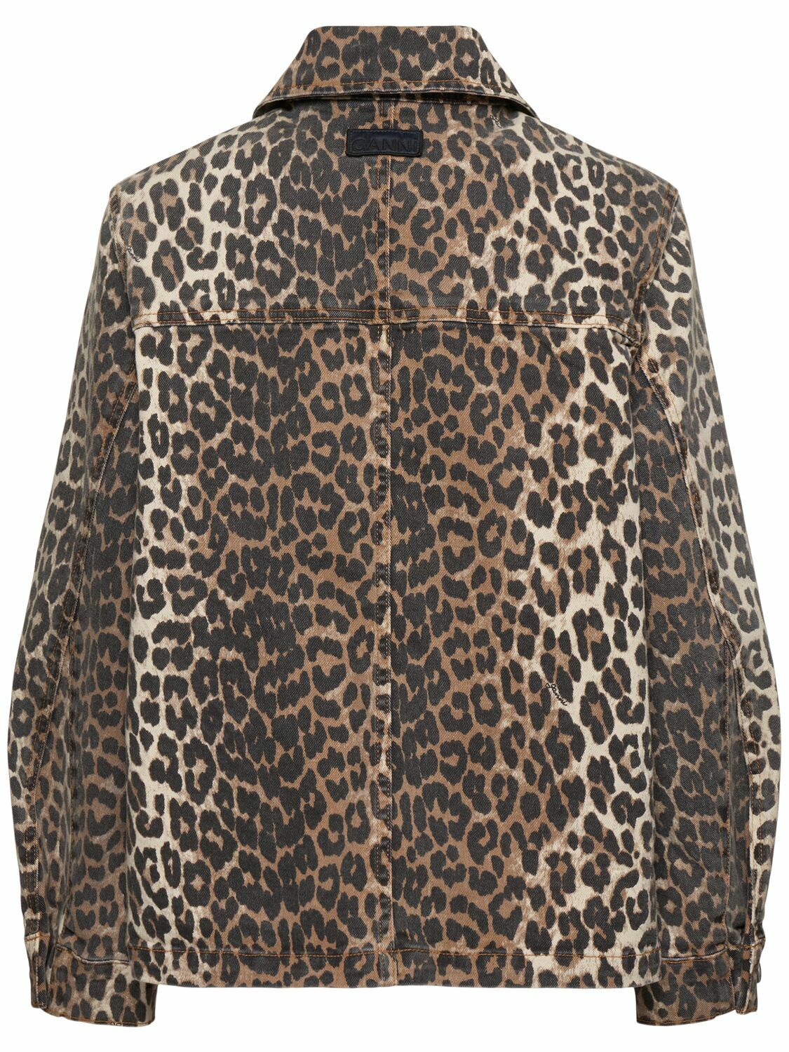 【関税＆送料込み】Ganni Leopard Denim Jacket GANNI Leopard Printed Denim Jacket | endource