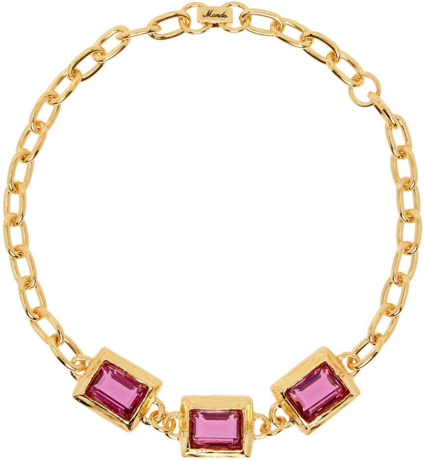Mondo Mondo Gold Baguette Choker
