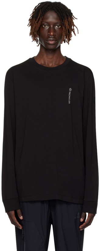 Photo: Moncler Black Patch Long Sleeve T-Shirt
