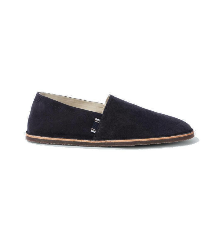 Photo: Brunello Cucinelli Suede espadrilles