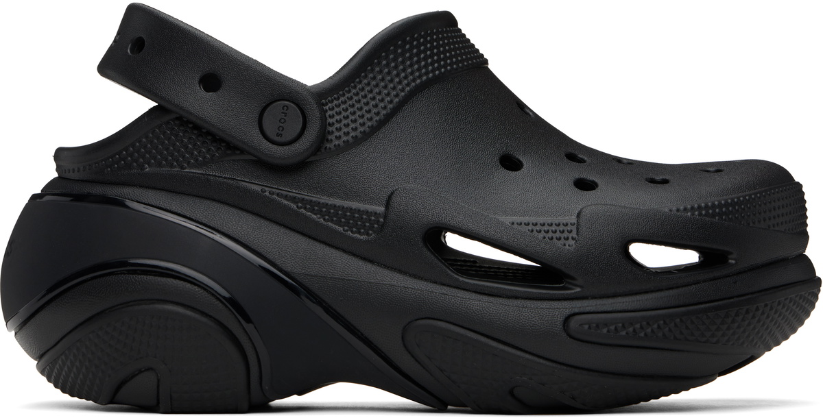 Crocs Black Bubble Crush Clogs Crocs