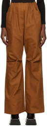 Raf Simons Brown Raw Edge Jeans