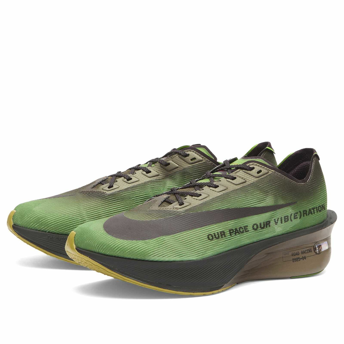 Nike Running Men's Nike Vaporfly 4 Premium Sneaker in Chlorophyll/Burgundy Ash