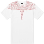 Marcelo Burlon Flocked Red Wings Tee