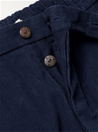 SMR Days - Bondi Pleated Cotton-Corduroy Trousers - Blue