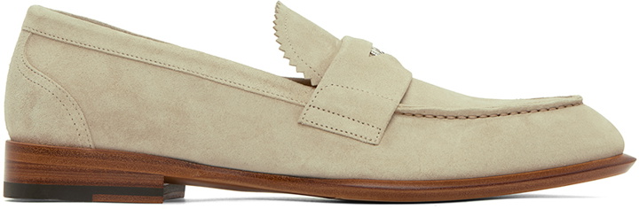 Photo: Alexander McQueen Taupe Suede Loafers