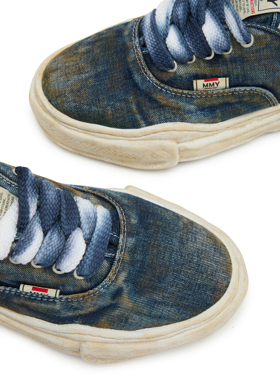 Maison mihara yasuhiro Baker Distressed Denim Sneakers Blue Maison