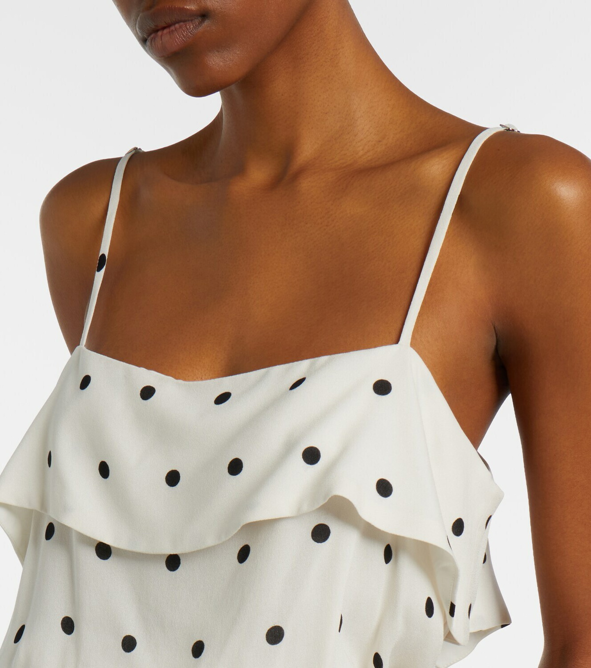 Adriana Degreas Polka-dot crop top