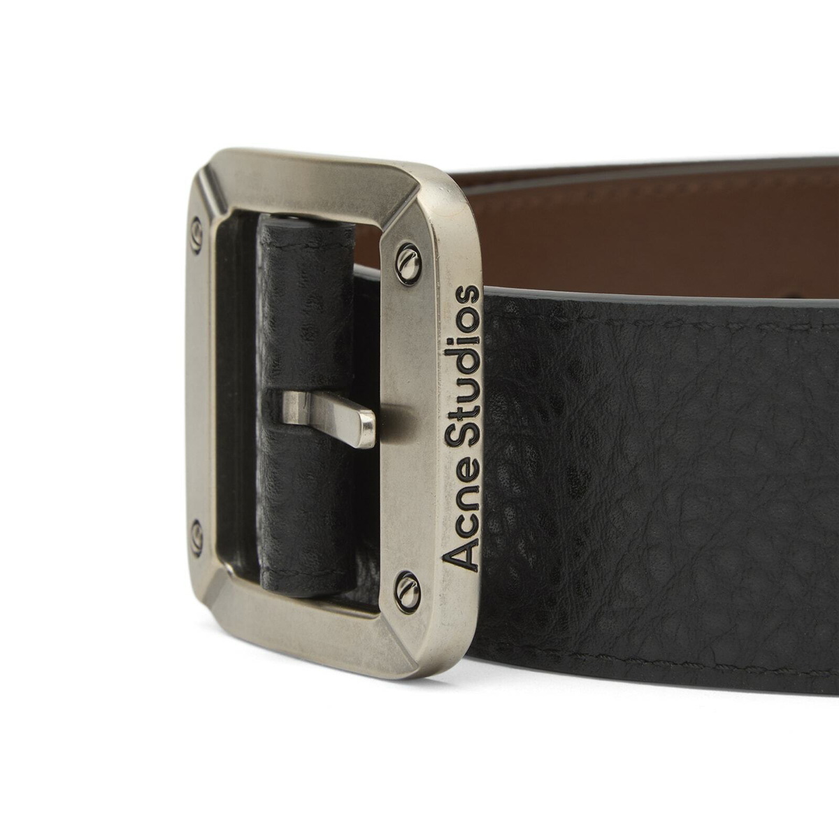 Acne Studios Women's Reversible Belt in Black/Brown
