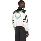 Kiko Kostadinov Reversible White and Black Derby Jacket