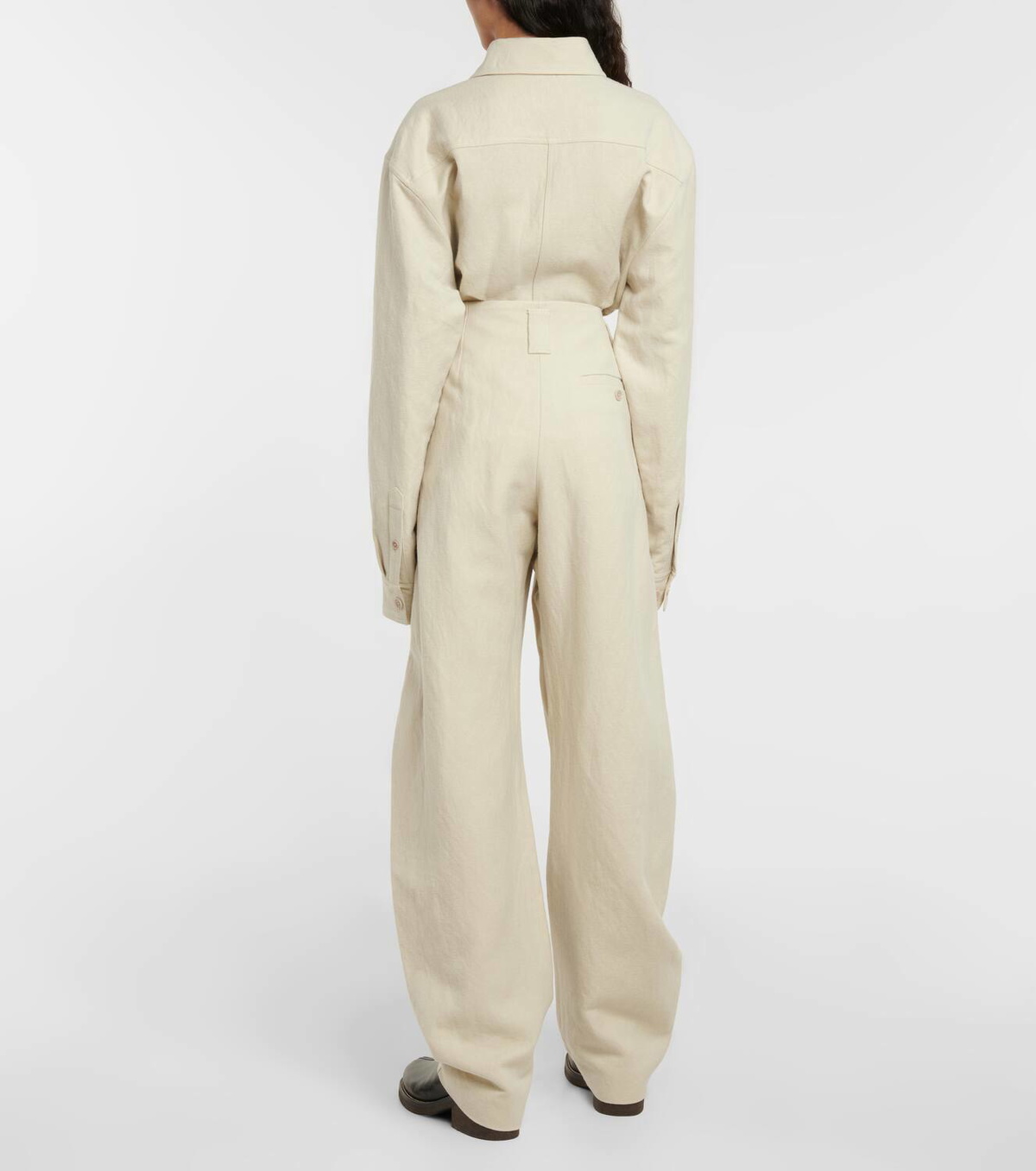 スーツ lemaire wide pants Heather Twisted Belted Pants | LEMAIRE