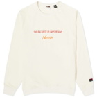 Nanga Men's Eco Hybrid Crew Sweat in White