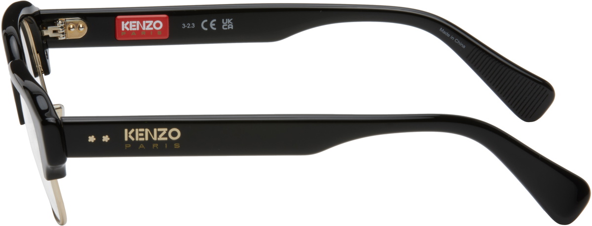 Kenzo Black & Gold Kenzo Paris Boke Flower Glasses