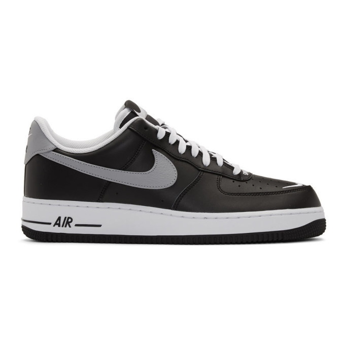 Photo: Nike Black and White Air Force 1 07 LV8 4 Sneakers