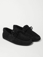 Tod's - Gommino Suede Driving Shoes - Black