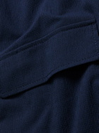 Club Monaco - Cotton-Blend Seersucker Bomber Jacket - Blue
