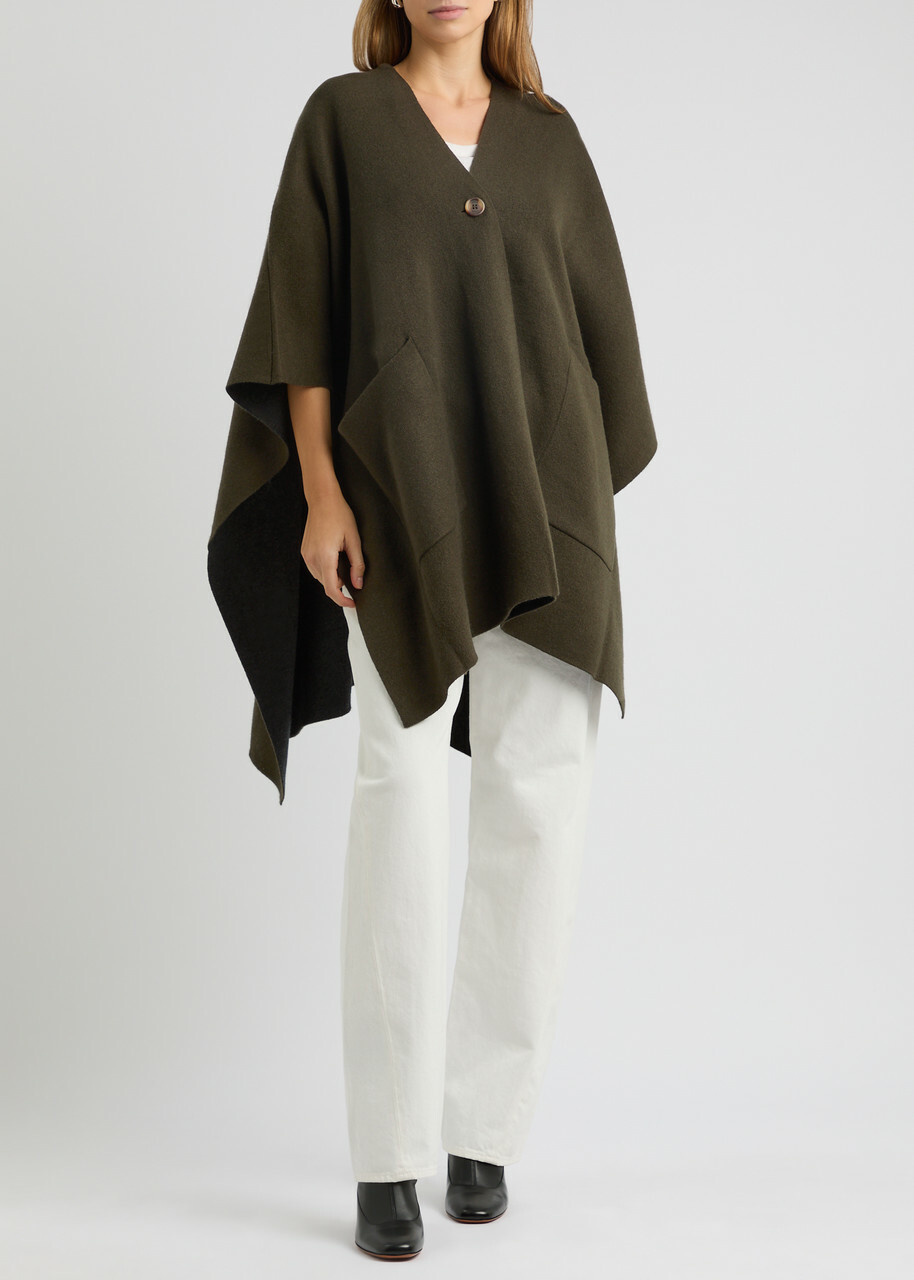Vince Wool-blend Cape - Light Brown - One Size